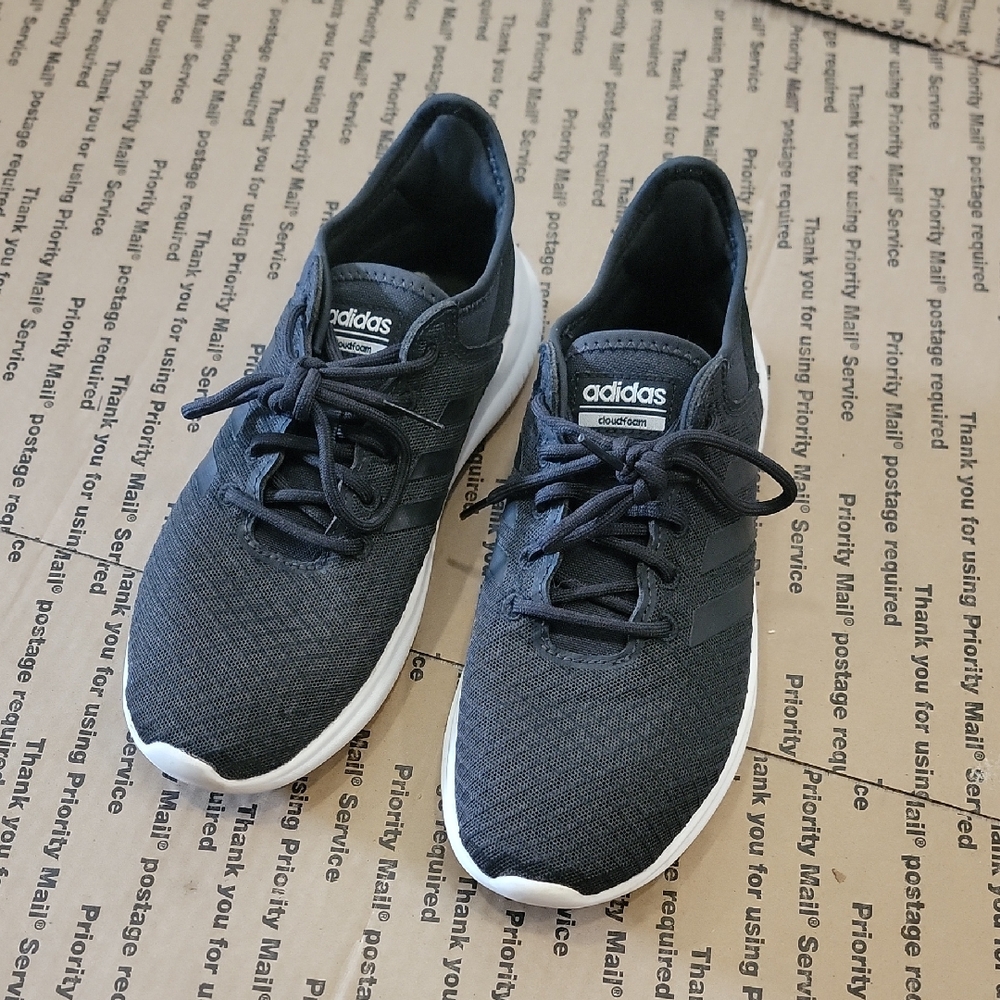 Adidas Men's Black Cloudfoam Sneakers